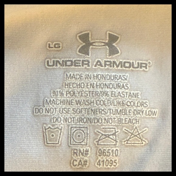 Under Armour Men's White Short Sleeve Athletic T-Shirt LG - Picture 3 of 4
